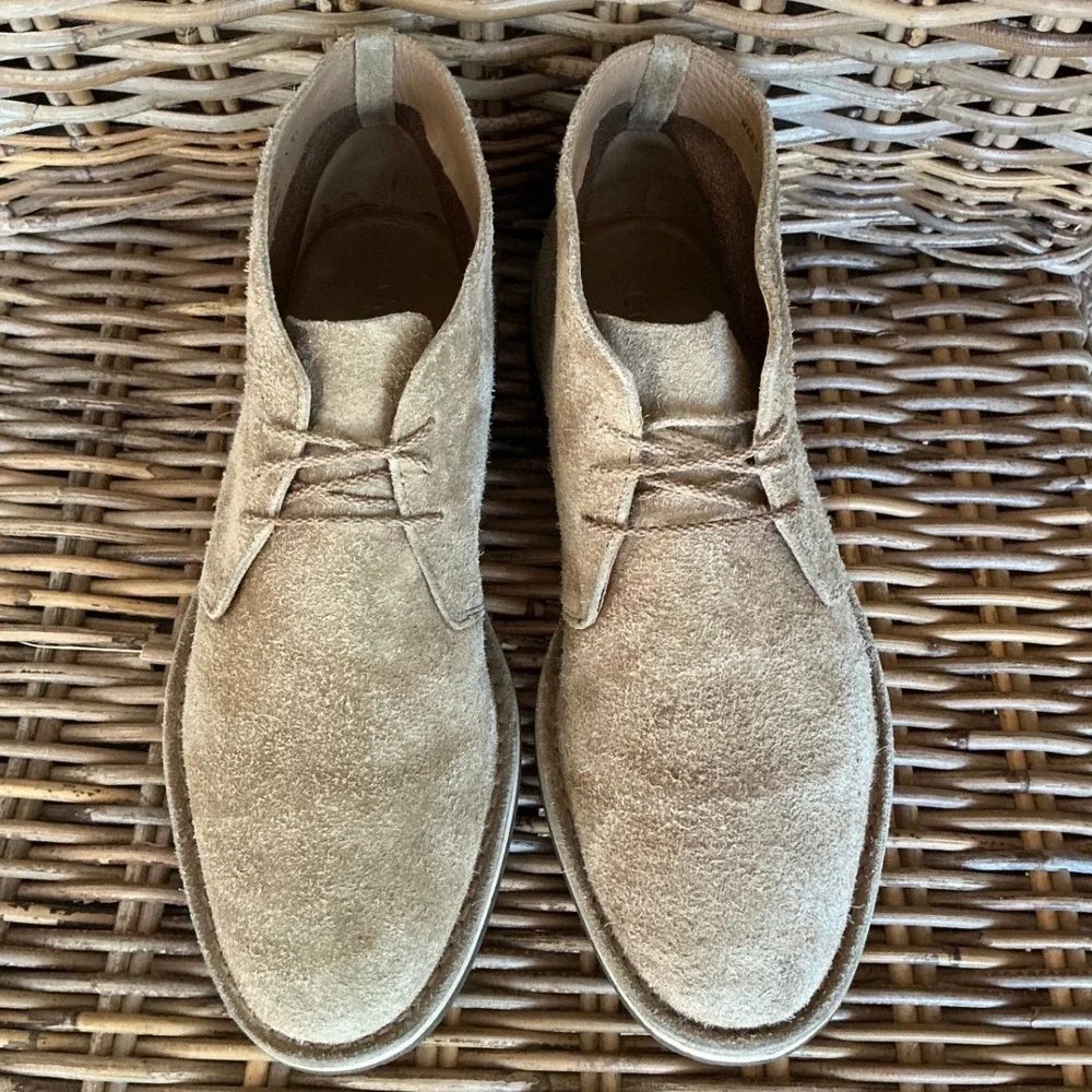 Cole Haan Mens Tan Suede Chukka Desert Boots C09912 Beige Ankle Boots Size 8.5M
